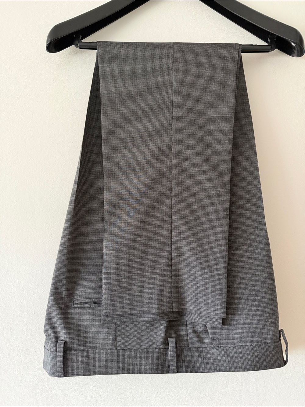 Express Men's Gray Slim Fit Wool Blend Stretch Suit 2-Piece Set 42R / 34x30 - Picture 9 of 16